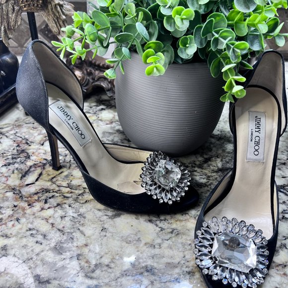 Jimmy Choo "Kendal D'Orsay" Black size 8 - Picture 6 of 7